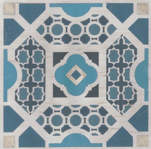 Embellished Indigo Lattice V