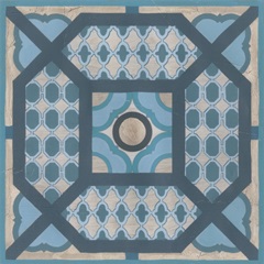 Embellished Indigo Lattice VI