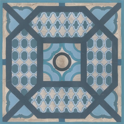 Embellished Indigo Lattice VI