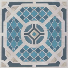 Embellished Indigo Lattice VII