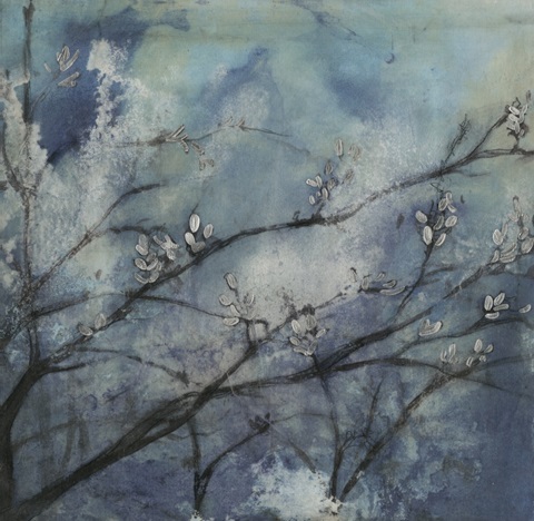 Embellished Moonlit Branches I