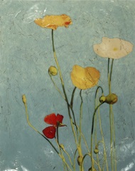 Embellished Poppies I