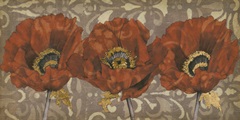 Embellished Poppy Panel I