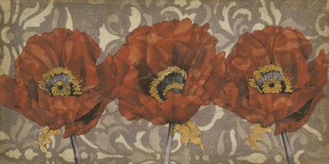 Embellished Poppy Panel II
