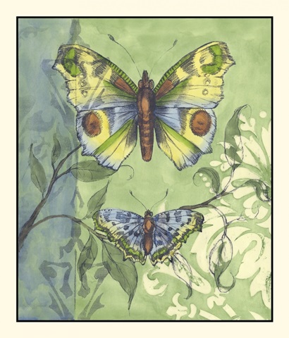 Embellished Vibrant Butterflies I