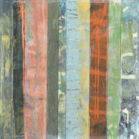 Embellished Vibrant Stripes I