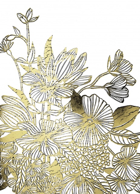 Gilded Wildflower Tangle I