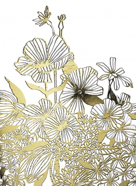 Gilded Wildflower Tangle II