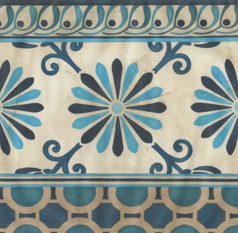 Indigo Frieze II