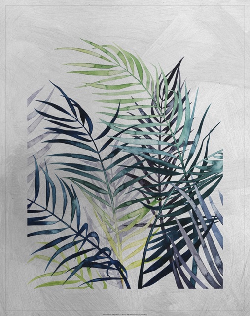 Lustr Twilight Palms I in Silver