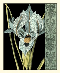 Nouveau Floral in Blue II