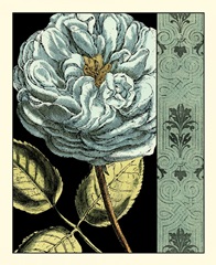 Nouveau Floral in Blue IV