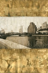 Oxidized Gold Cityscape I