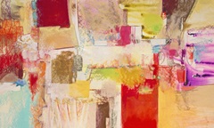 Red and Gold Abstract I