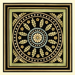 Crackled Motif on Black II