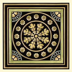 Crackled Motif on Black III