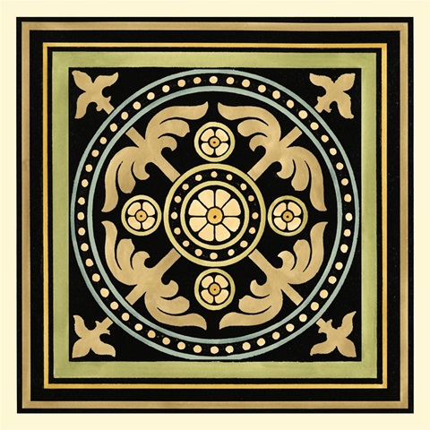 Crackled Motif on Black IV