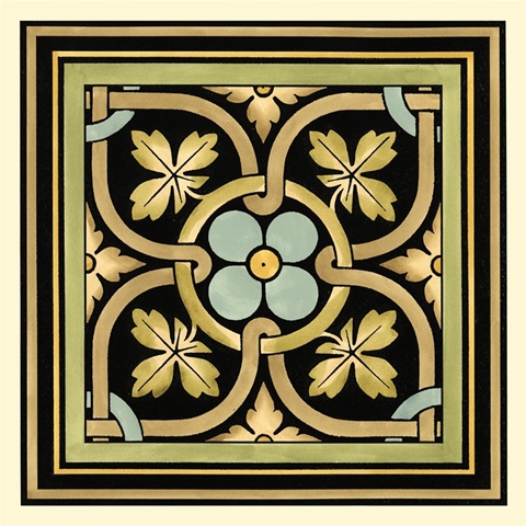 Crackled Motif on Black V