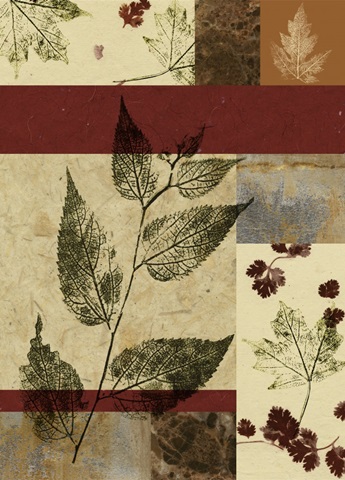 Leaf Print Collage IV