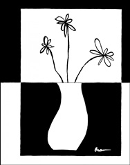 Minimalist Flower in Vase IV