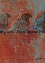 Row of Sparrows II