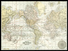 World Map with black border