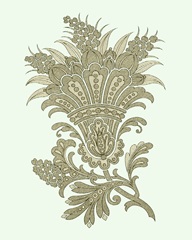 Celadon Floral Motif I