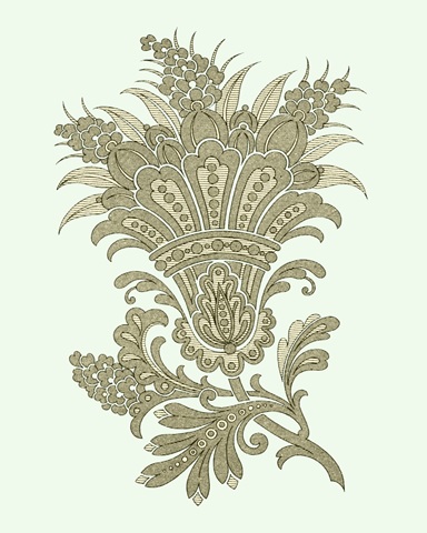 Celadon Floral Motif I
