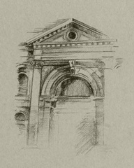 Charcoal Architectural Study II