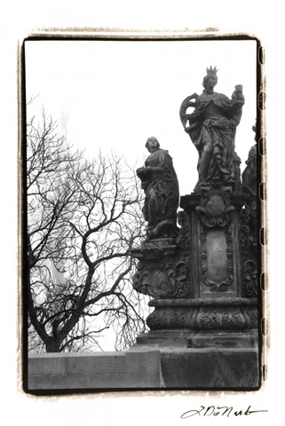 Charles Bridge in Morning Fog III