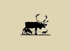 Elk Silhouette I