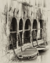 Hanging Laundry Sepia
