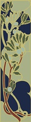 Nouveau Floral Panel I