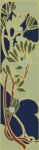 Nouveau Floral Panel I