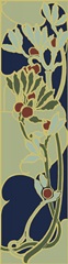 Nouveau Floral Panel II