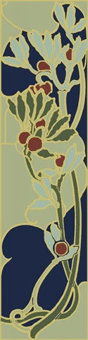 Nouveau Floral Panel II