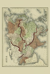 Small Antique Map of Asia (P)
