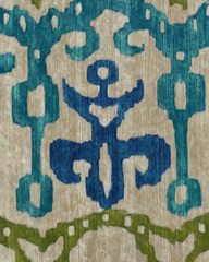 Teal Ikat III