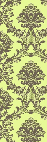 Vivid Damask in Green II