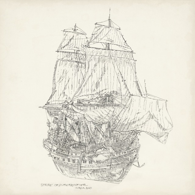 Antique Ship Sketch V