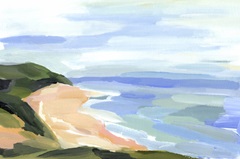 Pastel Coastline II