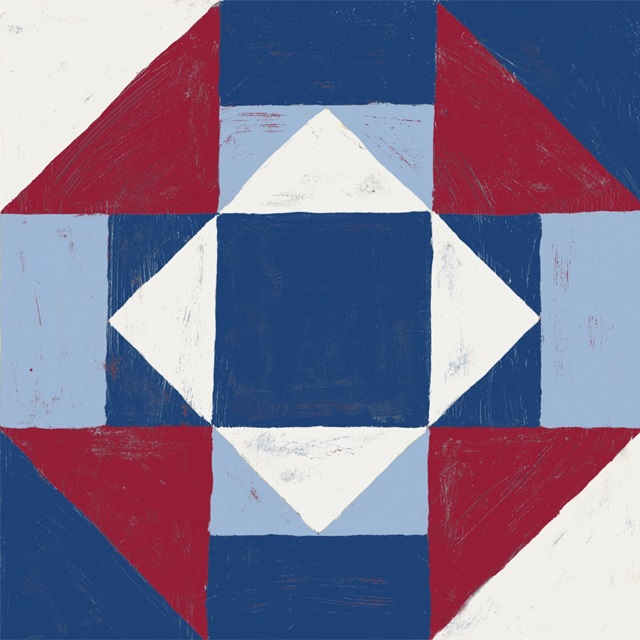 Americana Patchwork Tile III