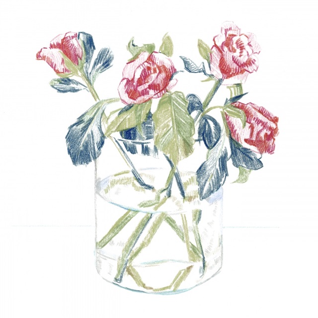 Hockney Roses II