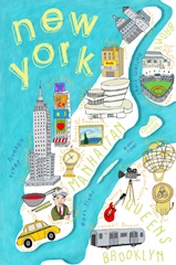 Illustrated State Maps New York