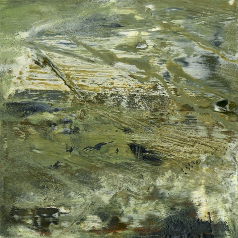 Encaustic Tile in Green V