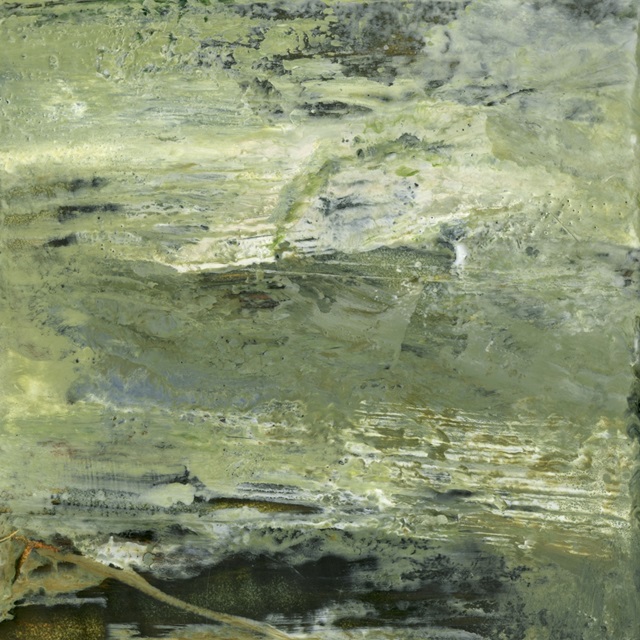 Encaustic Tile in Green VIII