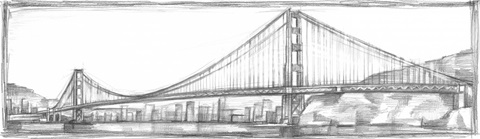 Golden Gate Bridge Sketch