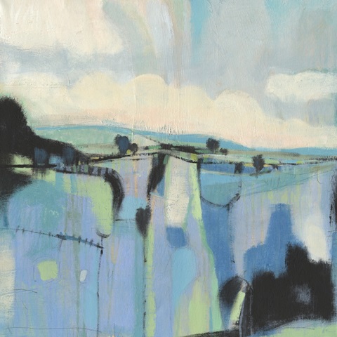 Abstract Shades of Blue I