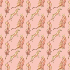 Blush Cheetah Collection H