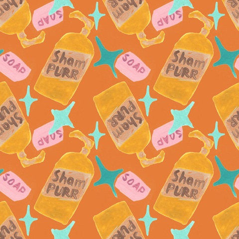 Cute Cat Bath Collection I